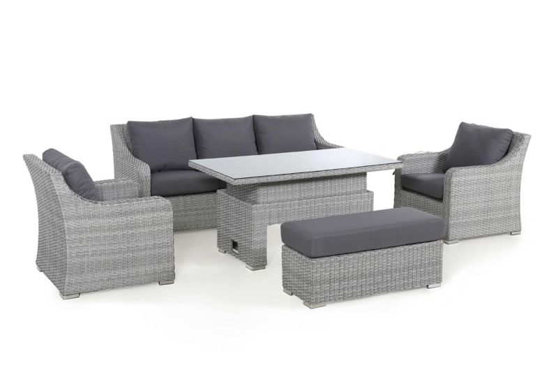 ascot 3 seater rattan sofa