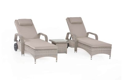 Maze rattan tuscany discount florida sun lounger