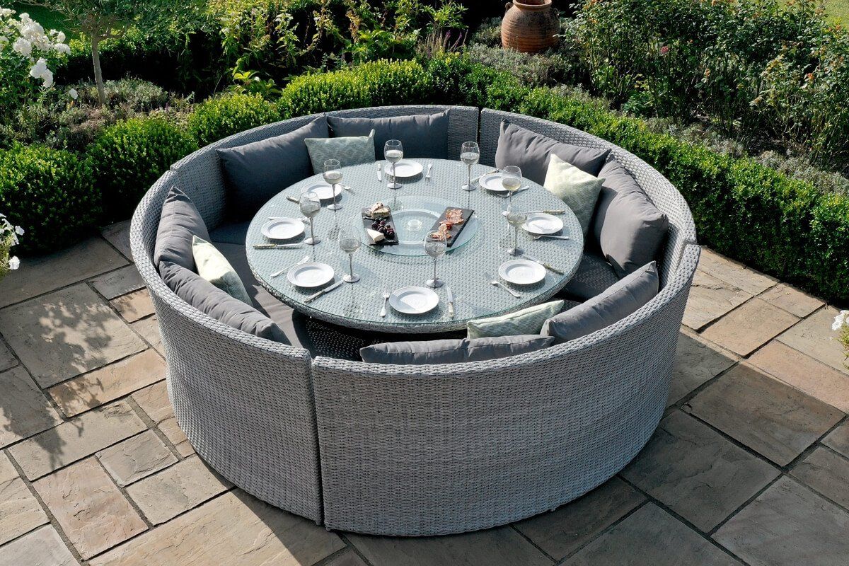 Rattan garden on sale furniture circular