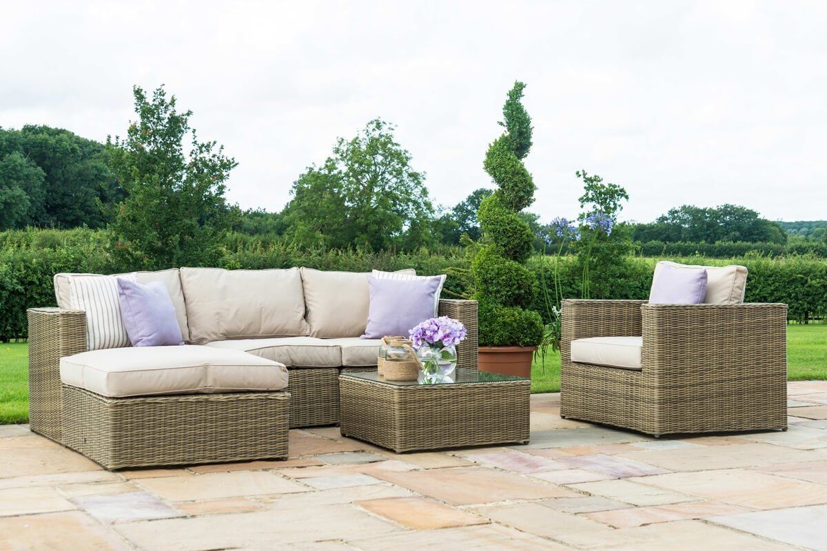 Maze rattan winchester corner best sale sofa set